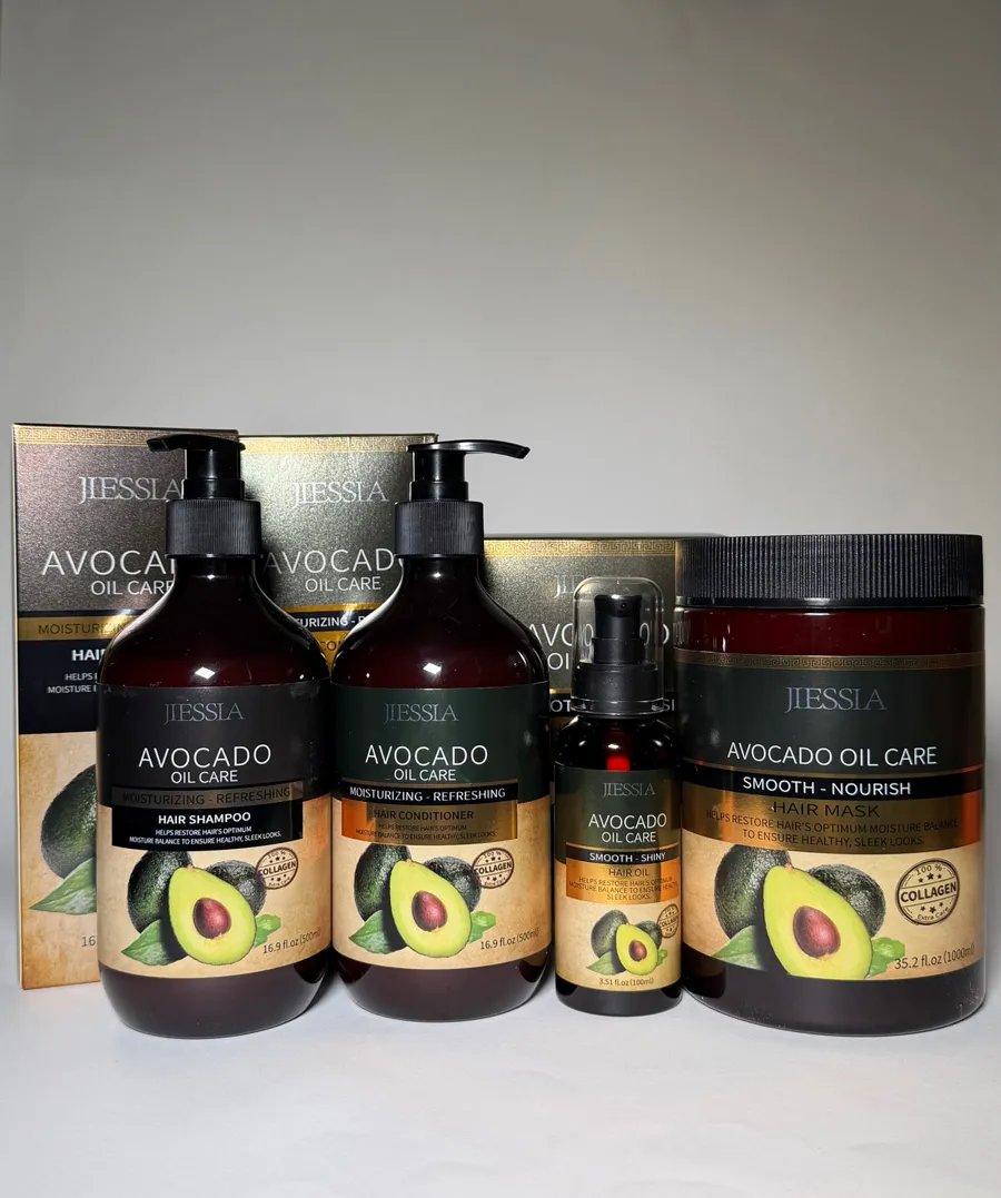 Setul complet JIESSIA Avocado Oil Care cu cutiile